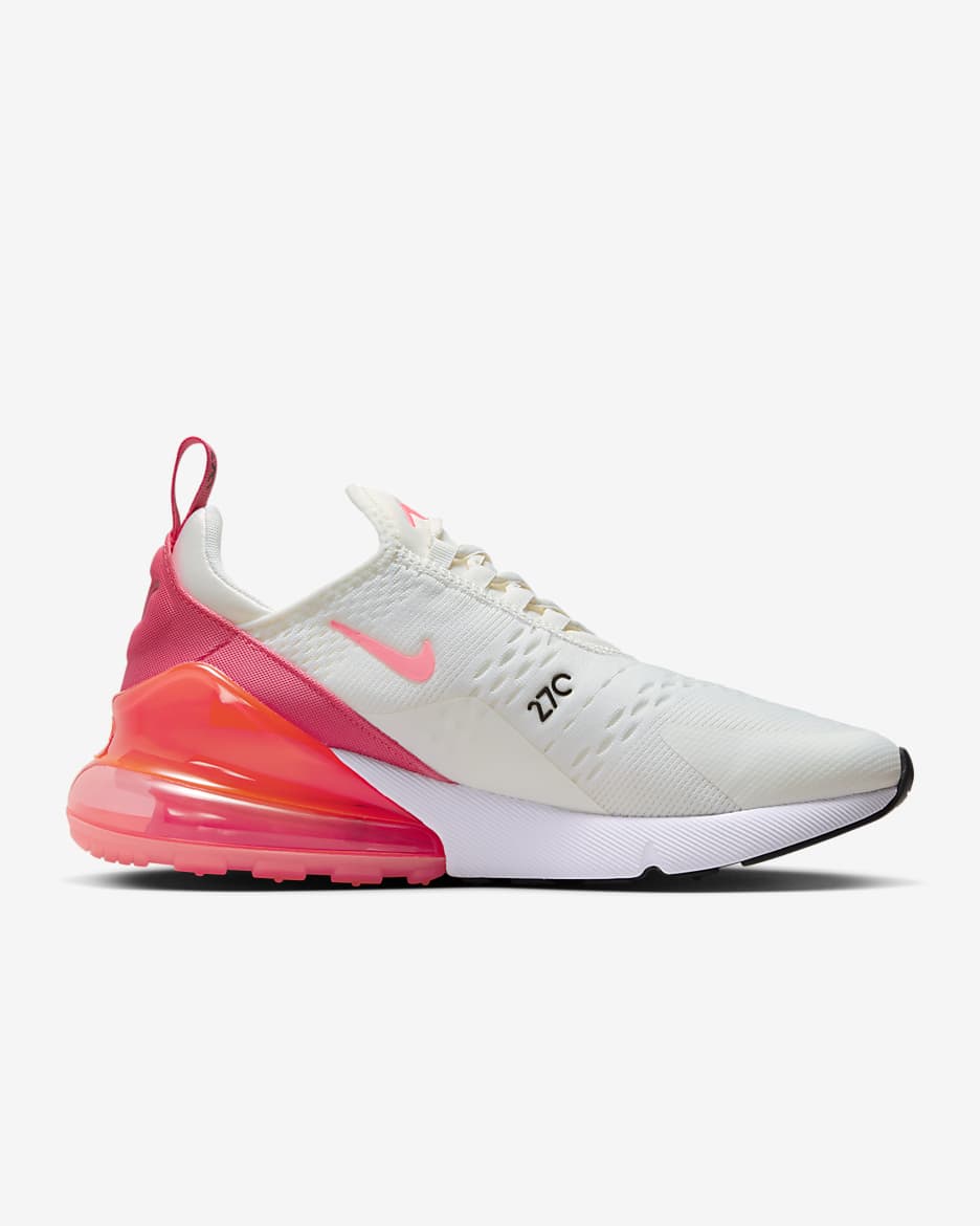 Black white and pink nike 270 online